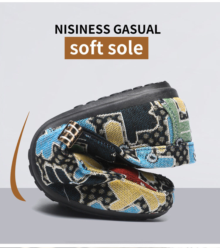 Spring/summer casual sneakers, trendy loafers, men's slip-ons, moccasins, one-step shoes, men's foot 9