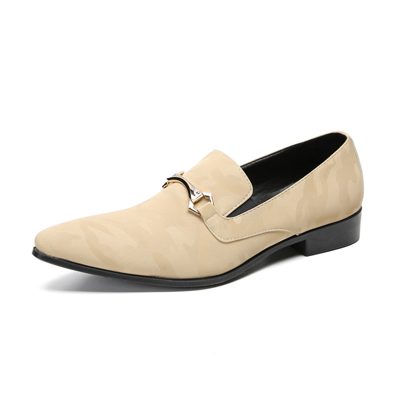 Spring and Autumn Leather Shoes Men's Cowhide Business Formal Brogue Carved British Casual Breathable Foreign Trade Groom's Wedding Men's Shoes