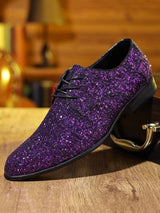 british style pointed leather shoes business casual shoes cross-border plus size