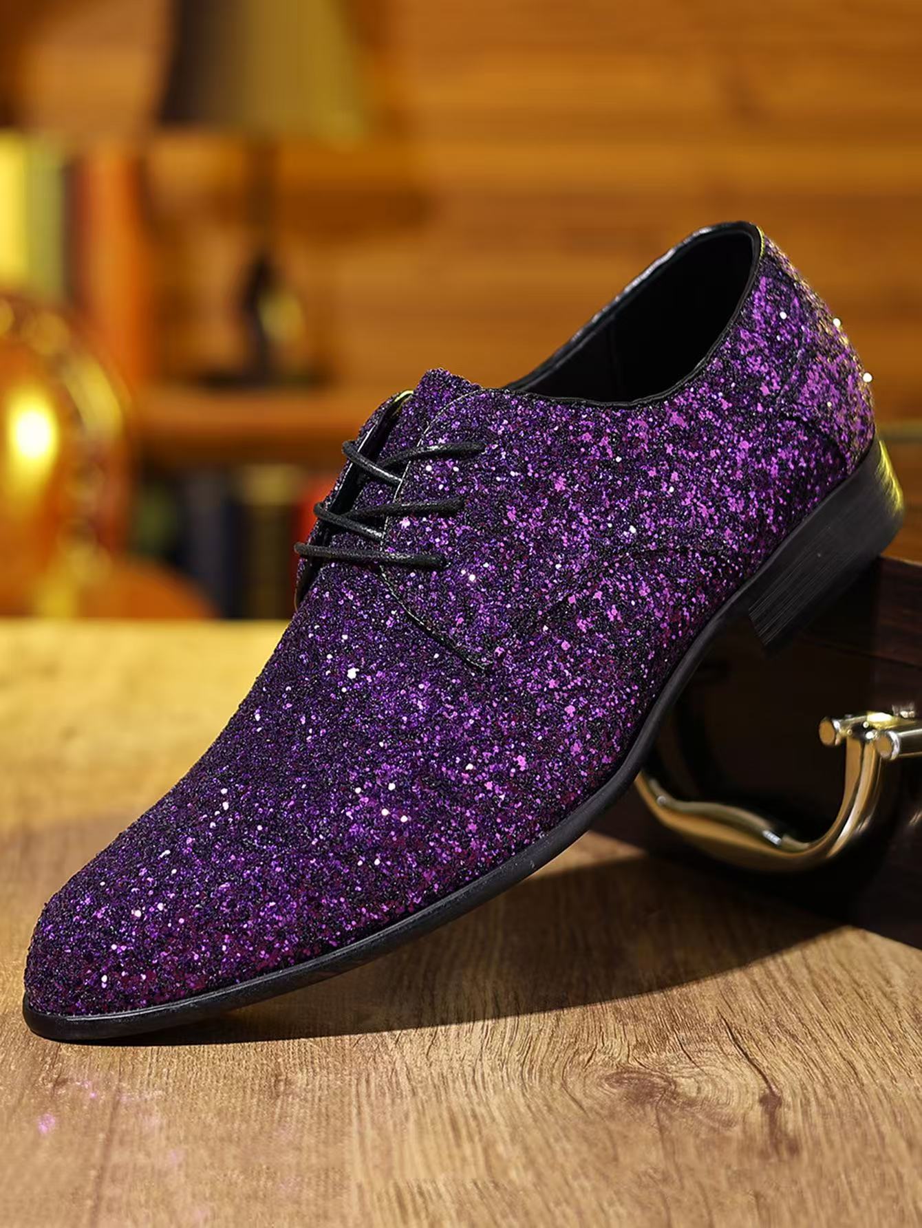 british style pointed leather shoes business casual shoes cross-border plus size