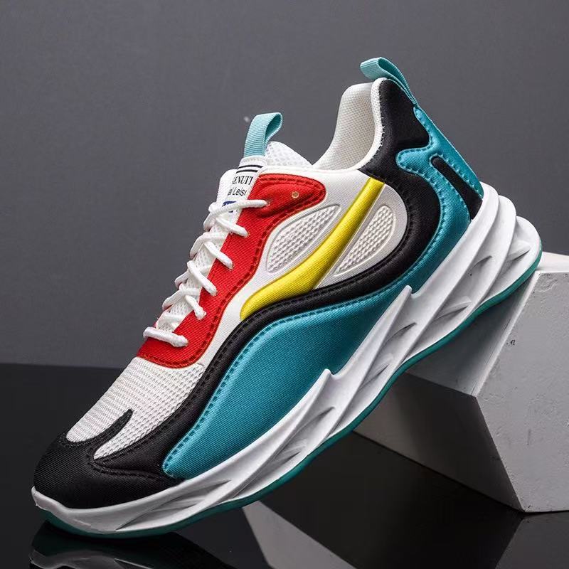 Men's shoes 2026 new fashion korean style round toe youth student running shoes casual men's athletic shoes
