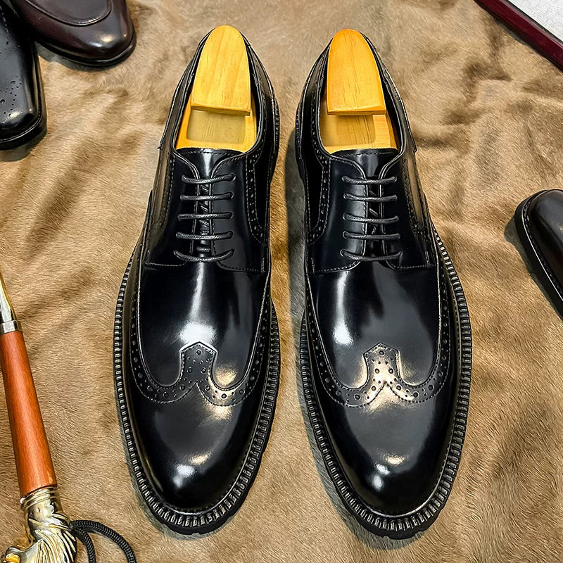 Men's Wedding Shoes, Height Increasing, British Style