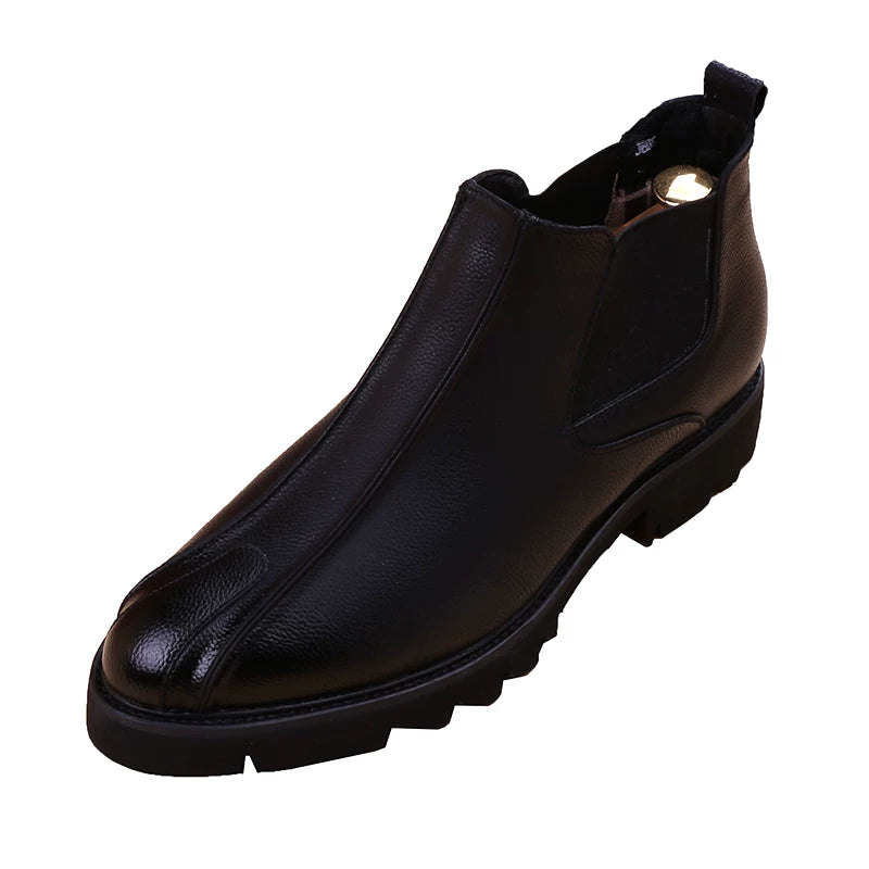 Men's Martin Boots, Height Increasing, Thick Sole