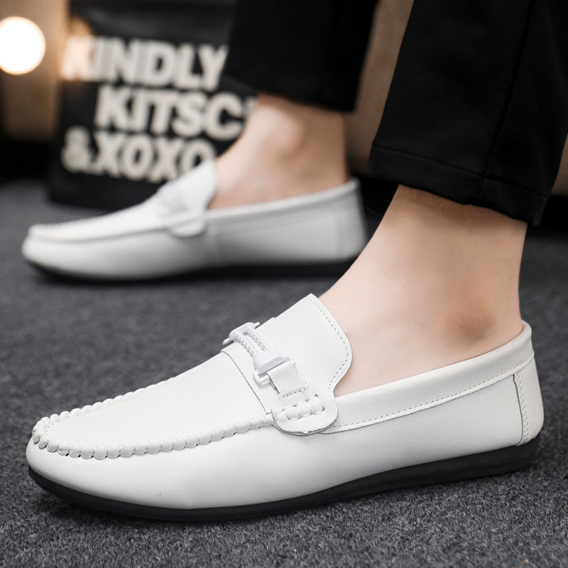 Spring summer social guy casual shoes trendy shoes bean shoes men's lazy shoes slip-on men's shoes e 6