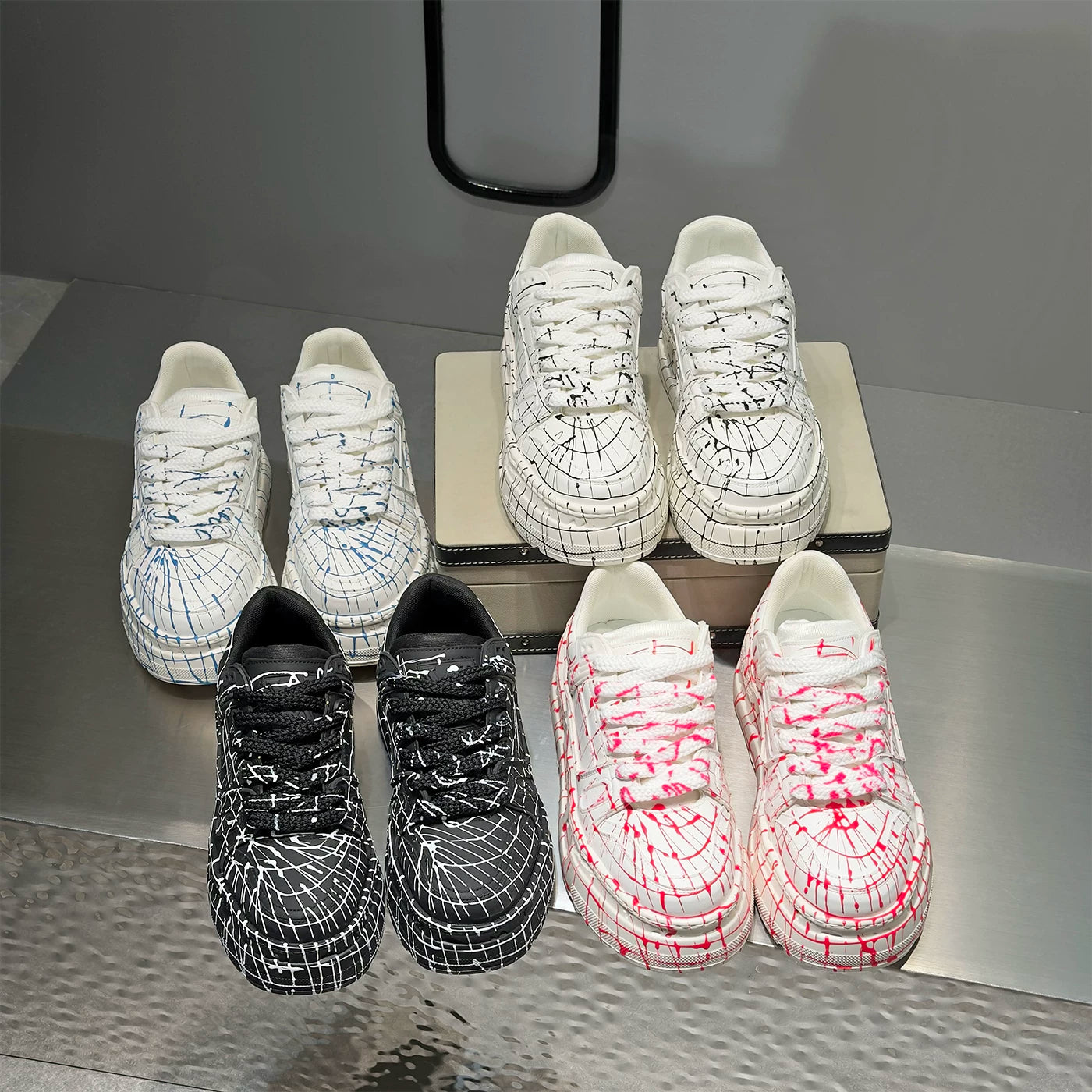 Men's Height-Increasing Platform Puffy Sneakers 2026 New