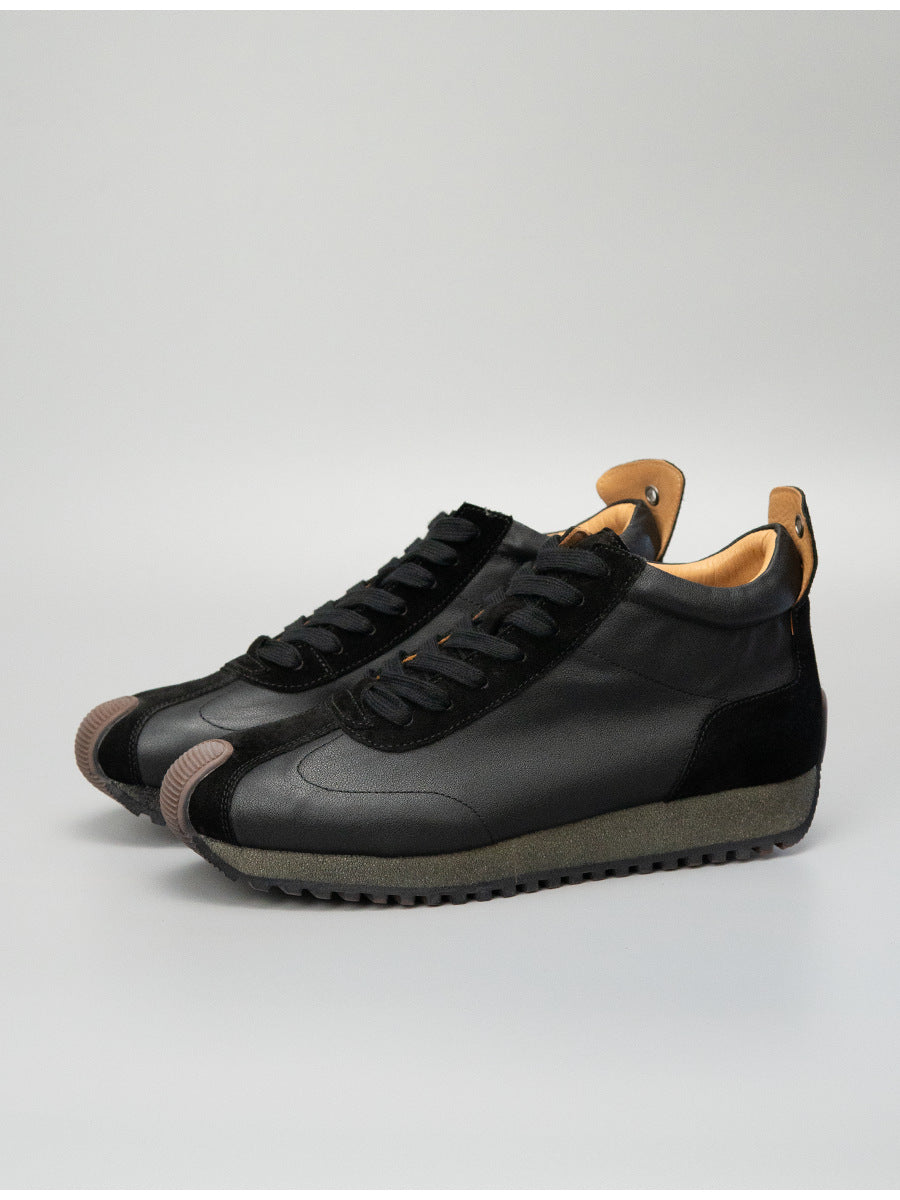 Sitao european station 2026 new arrivalretrocasual style easiest for matchtrendy shoesmen cowhide casual mid-top forrest gump shoes