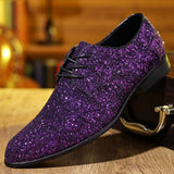 british style pointed leather shoes business casual shoes cross-border plus size