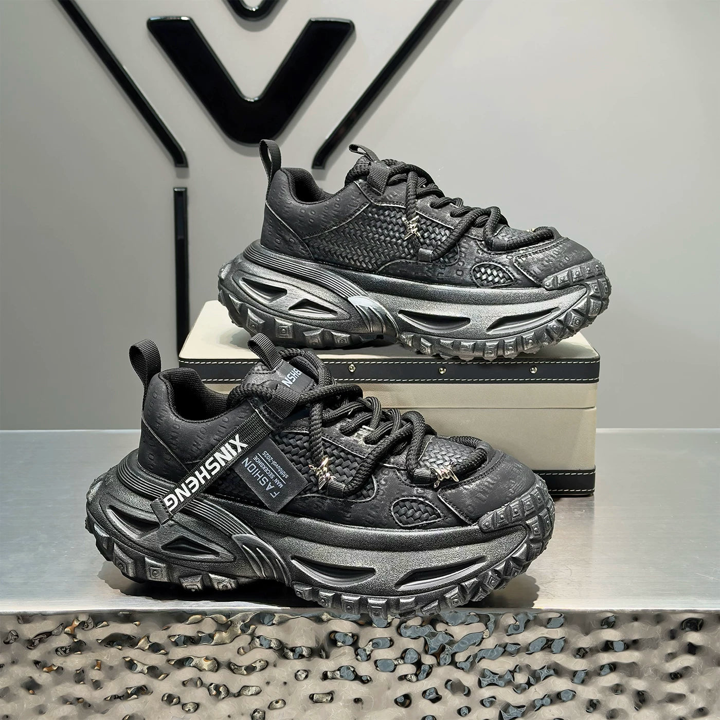 Men's Height-Increasing Platform Mesh Trendy Chunky Dad Sneakers 2026 New