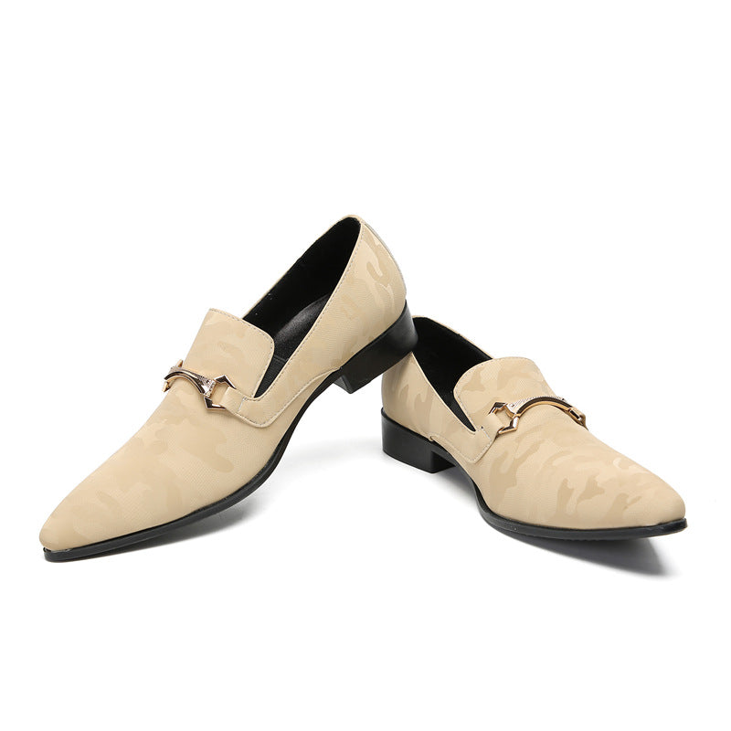 Spring and Autumn Leather Shoes Men's Cowhide Business Formal Brogue Carved British Casual Breathable Foreign Trade Groom's Wedding Men's Shoes