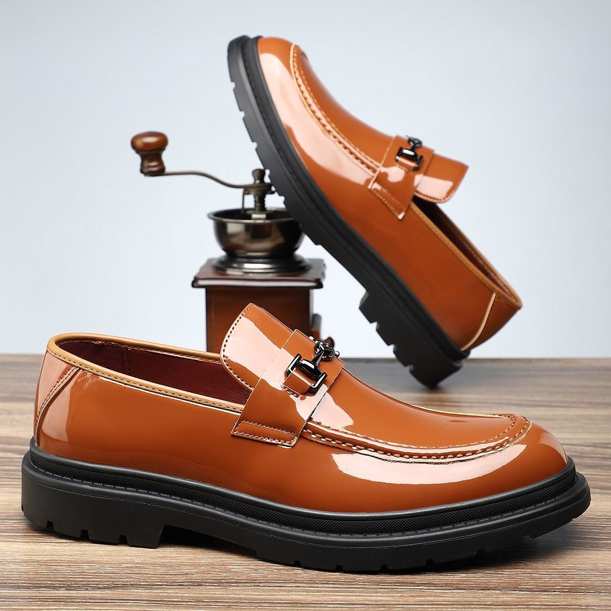 2026 spring new fashion men's casual business anti-slip wear-resistant slip-on loafers 26036 4