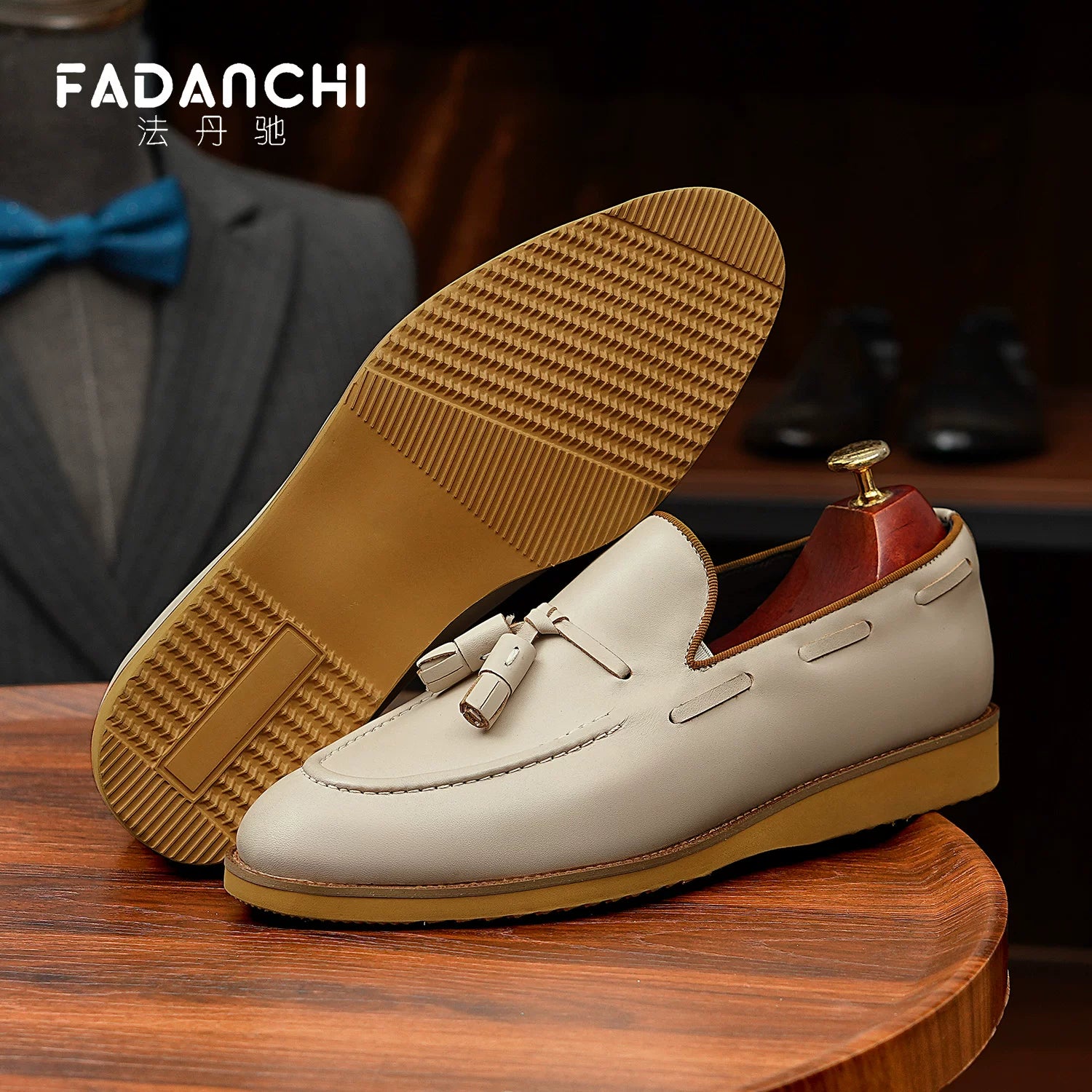 Men's Genuine Leather Loafers, Breathable, Slip-On