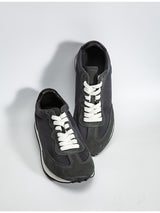 Gray feather argan shoes european station spring and summer new arrival soft breathable leather sports shoes handmade retrocasual board shoes