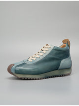 Sitao european station 2026 new arrivalretrocasual style easiest for matchtrendy shoesmen cowhide casual mid-top forrest gump shoes