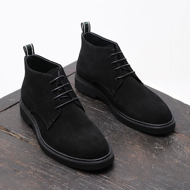 Men's Genuine Leather Martin Boots, British Style, Business