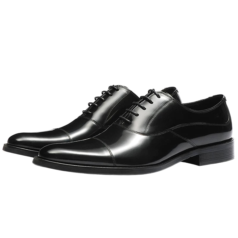 Men's Genuine Leather Oxford Shoes, British Style, Business