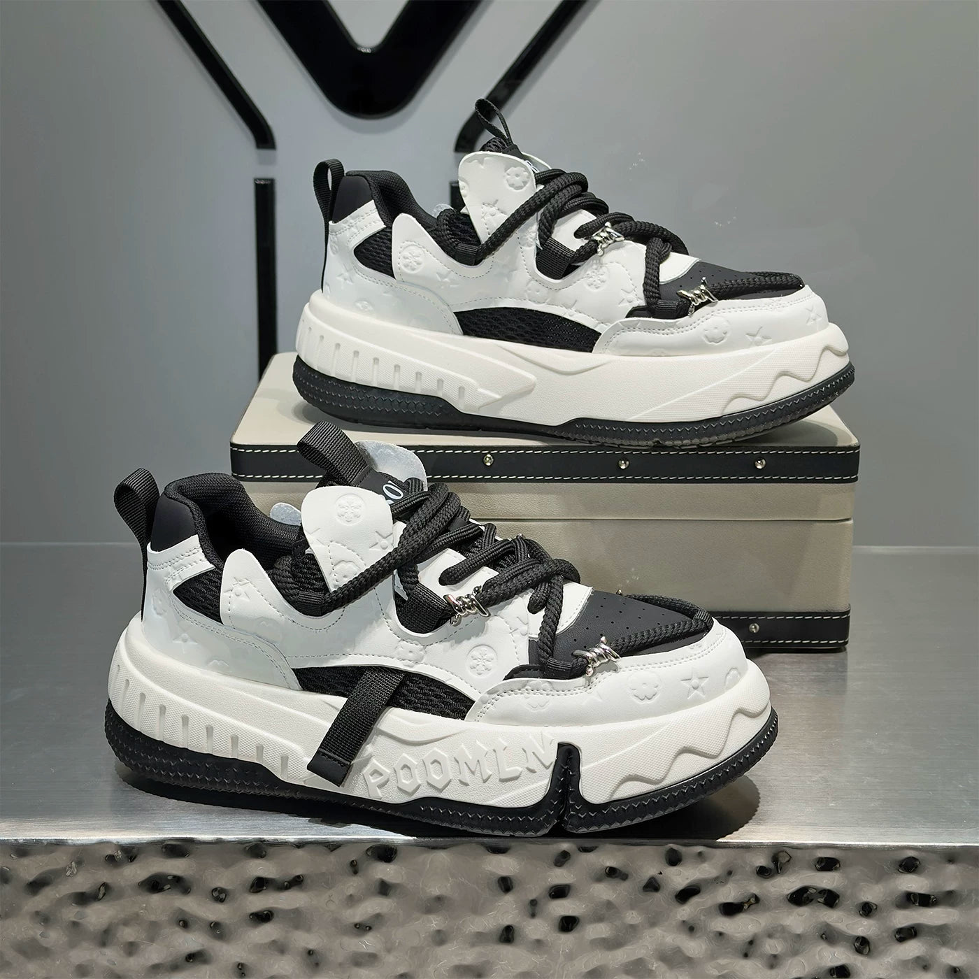 Men's Height-Increasing Platform Trendy Skate Shoes Spring