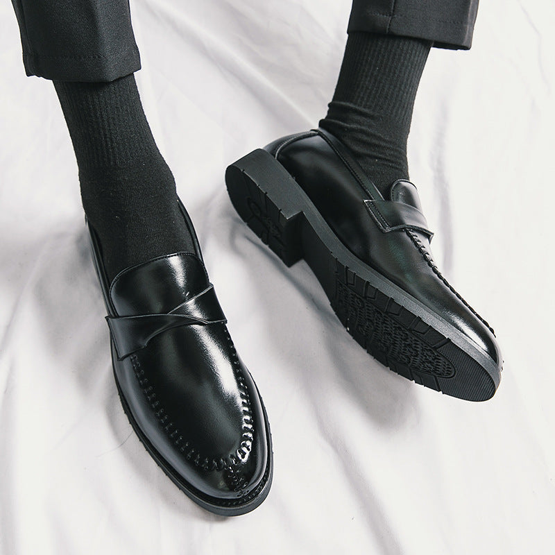 Fall and winter cross-border mencasualfashion leather shoes k-style wedding shoes british business f