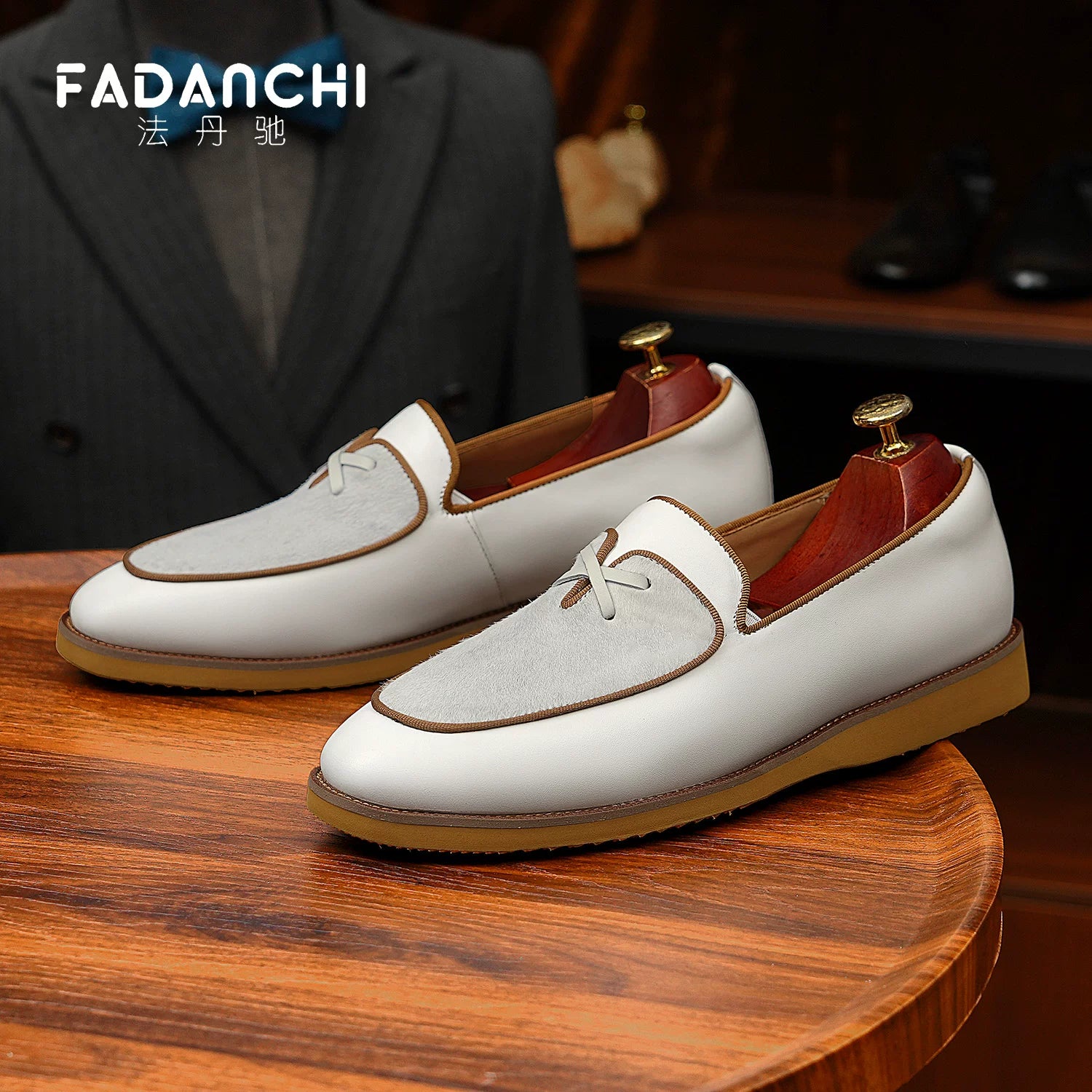 Men's Genuine Leather Loafers, Breathable, Slip-On