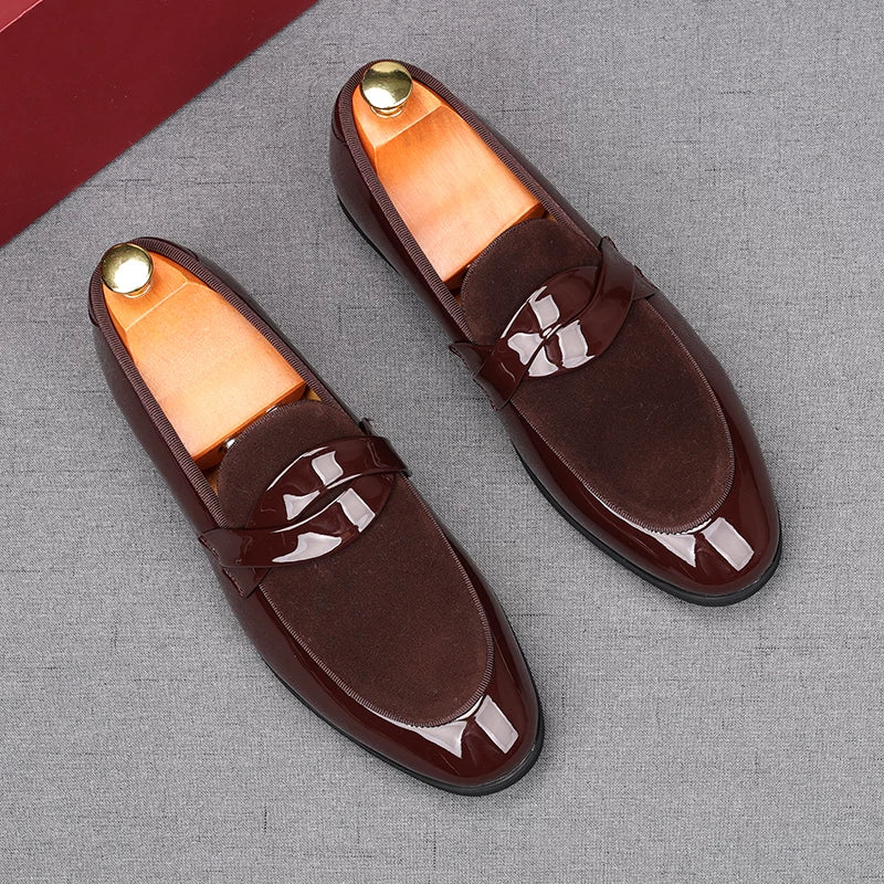 Men's Brown Loafers, Breathable, Slip-On