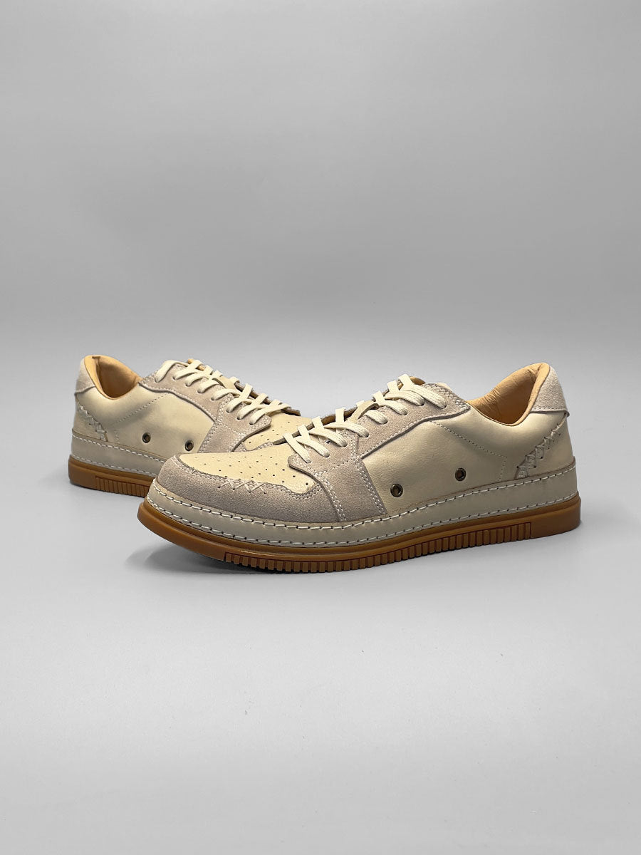 Aries guangzhou handmade shoes genuine leather first layer cowhide fashionfashiontrendyeasiest for matchmenniche style sneakers trendy shoes