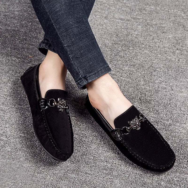 Men's Genuine Leather Loafers, Suede