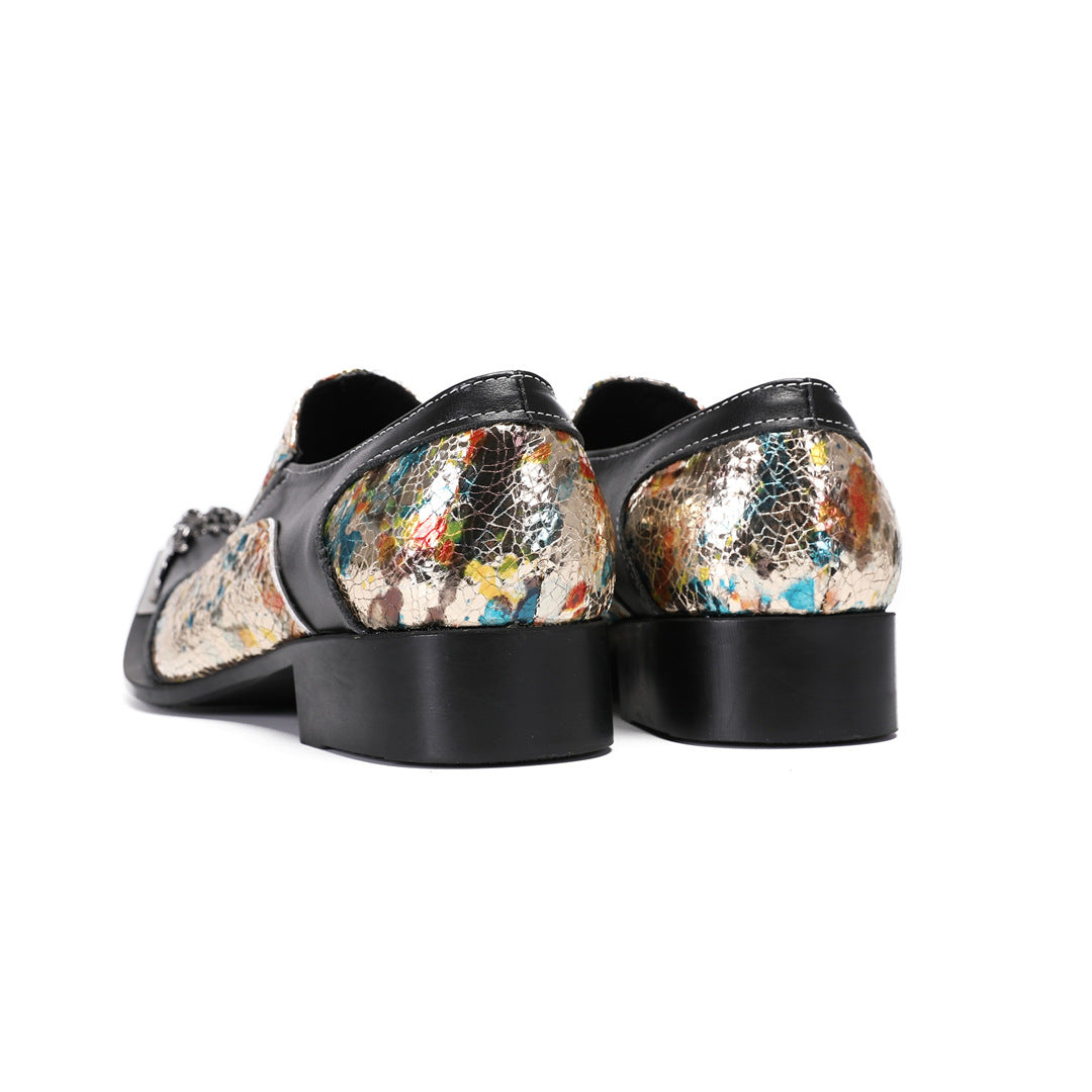 Foreign trade large size men's shoes spring and autumn summer British trend business dress leather shoes men's cowhide casual fashion wedding shoes