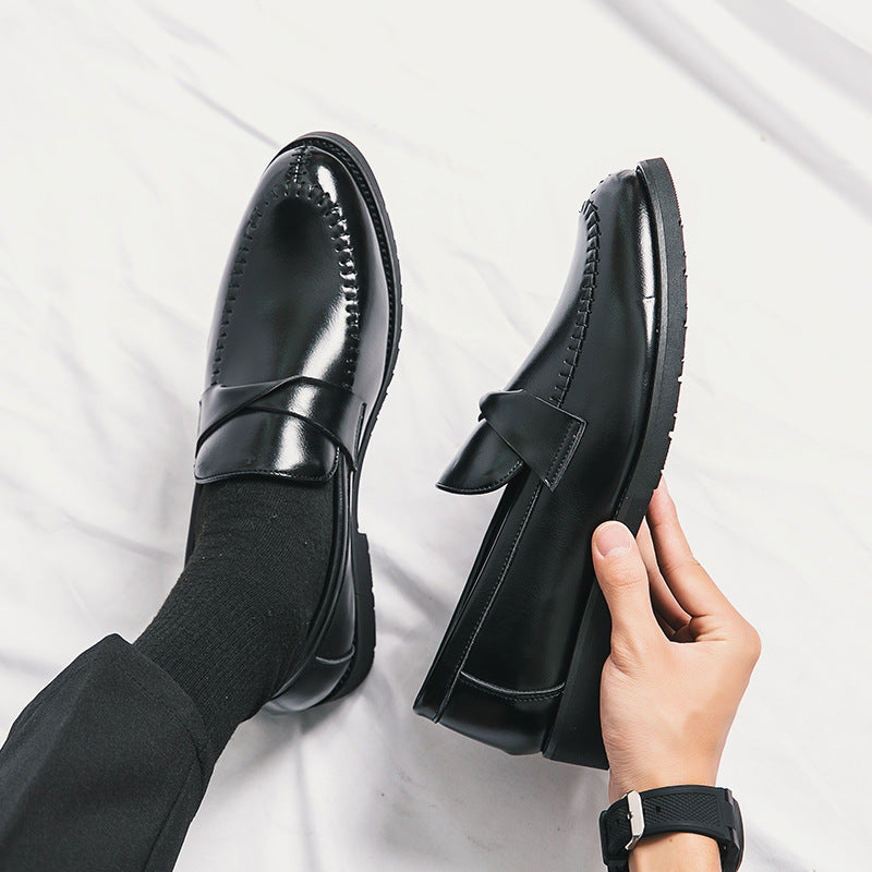 Fall and winter cross-border mencasualfashion leather shoes k-style wedding shoes british business f 4