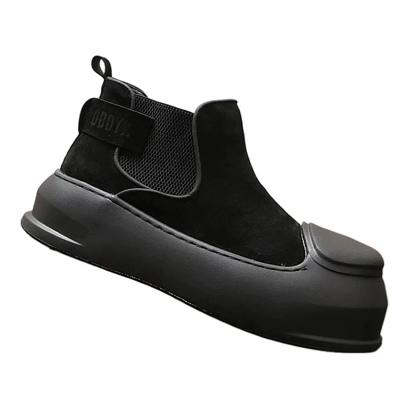 Men's Height-Increasing Platform Slip-On High-Top British-Style Boots 2026 New