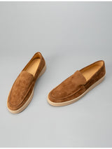 6509a-1 premium velvet loafers - cashmere slip-ons for men - handmade trendy shoes - business casual versatile leather shoes