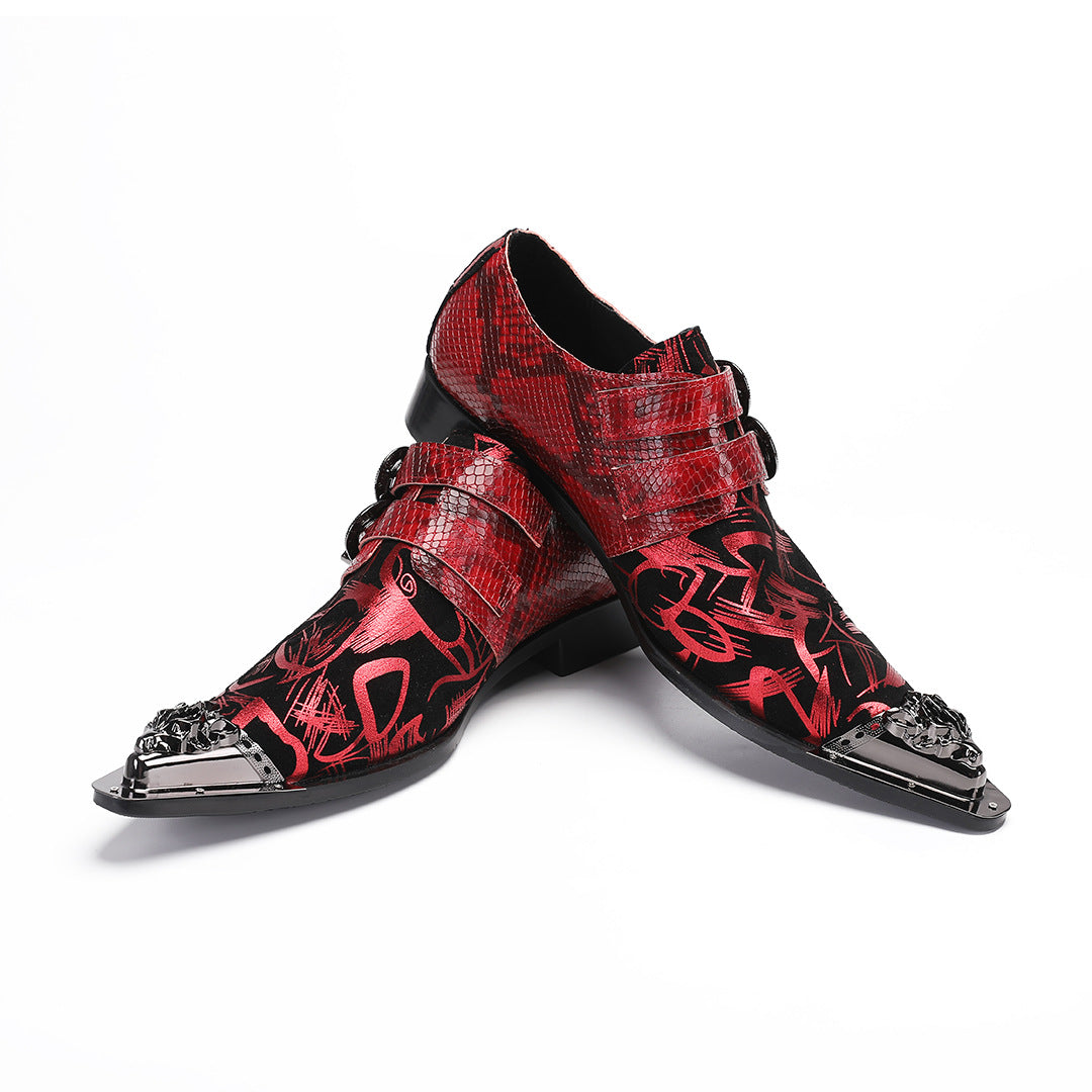 Men's Leather Dress Shoes – Pointed Toe, Lace-Up