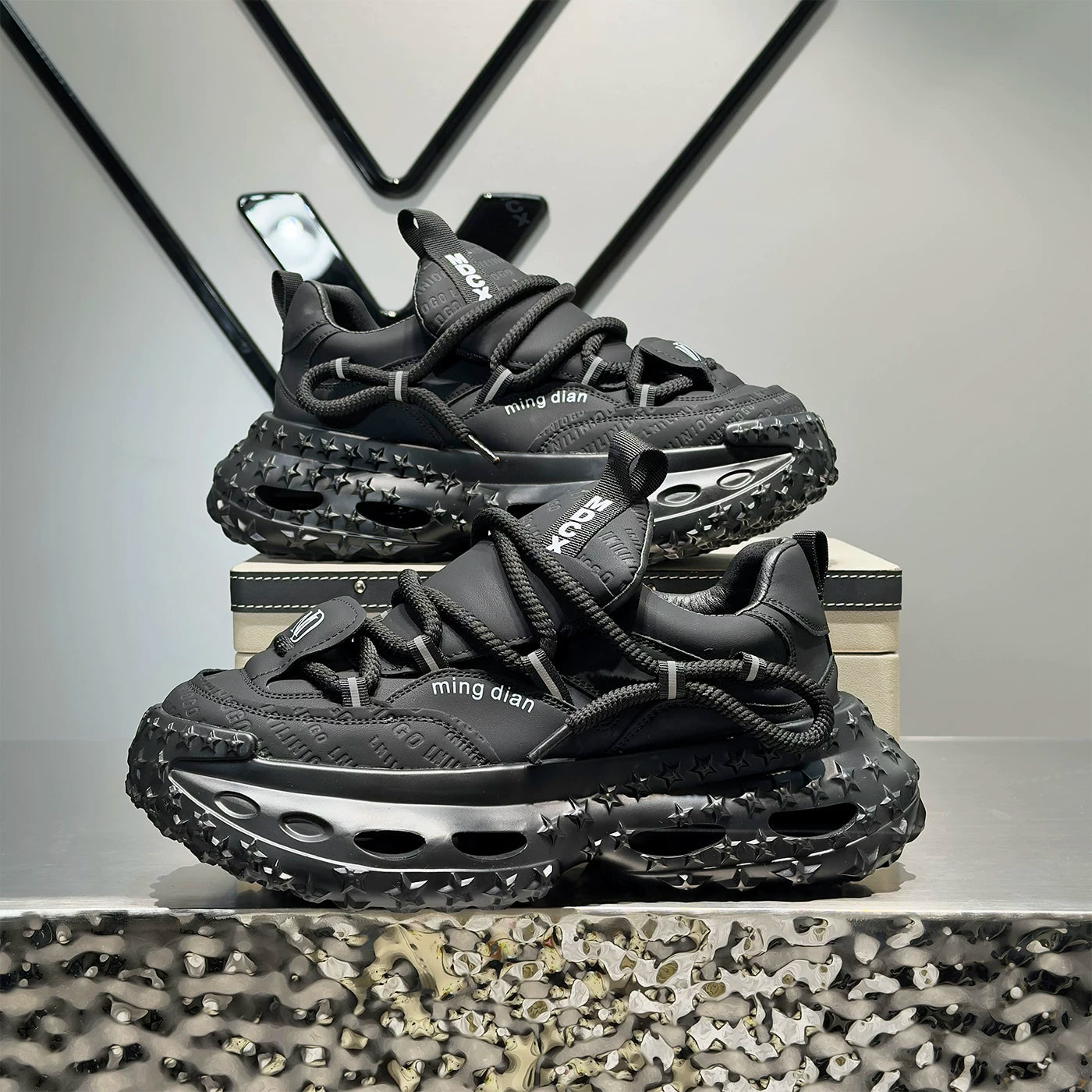 Men's Height-Increasing Platform Trendy Chunky Dad Sneakers 2026 Summer New