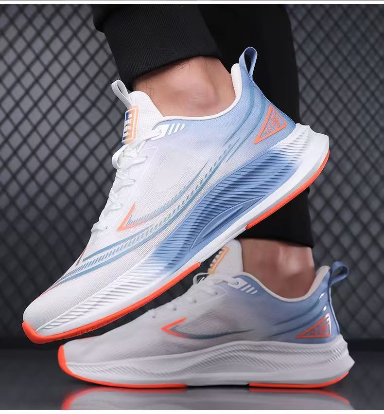 Spring men's fishnet breathable fashion outdoor trendy lightweight versatile running sports shoes - direct from the manufacturer