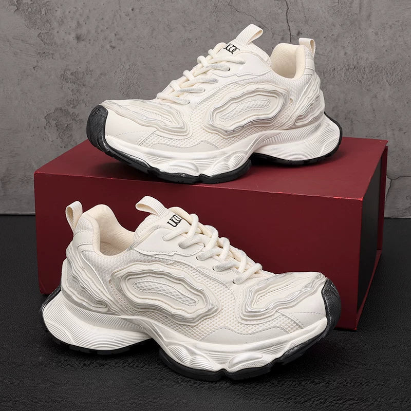 Men's Chunky Sneakers, Height Increasing, Thick Sole