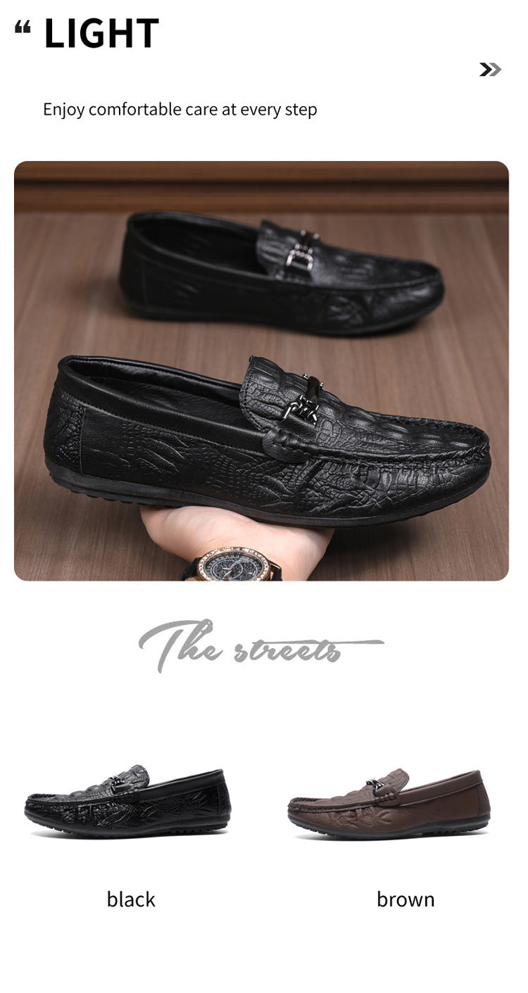 Spring/summer casual sneakers, trendy loafers, men's slip-ons, moccasins, one-step shoes, men's foot 10