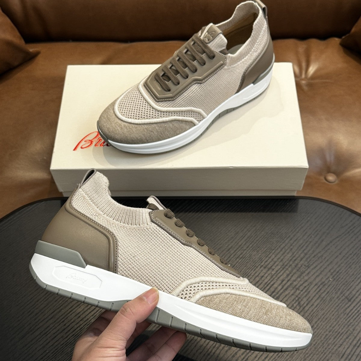 European station new men's flyknit breathable trendy sneakers versatile casual shoes cross-border foreign trade custom oem bn 3