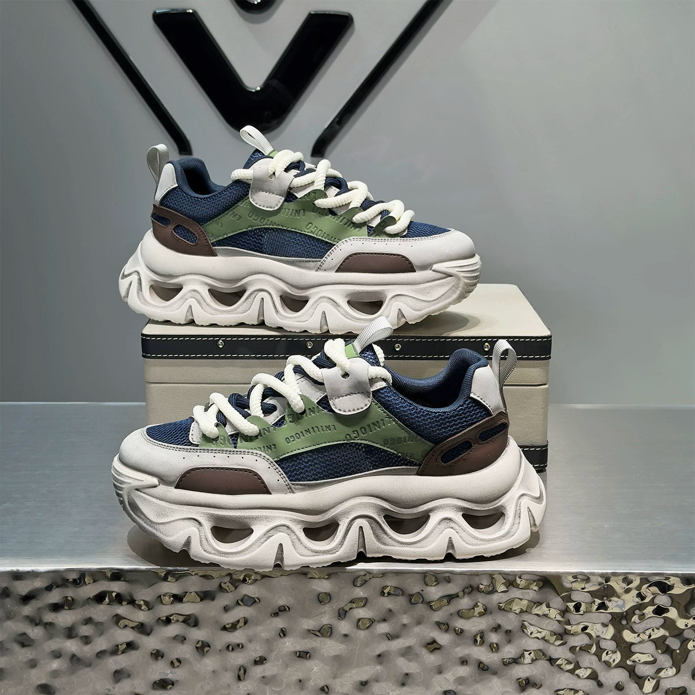 Men's Height-Increasing Platform Chunky Dad Sneakers Summer New