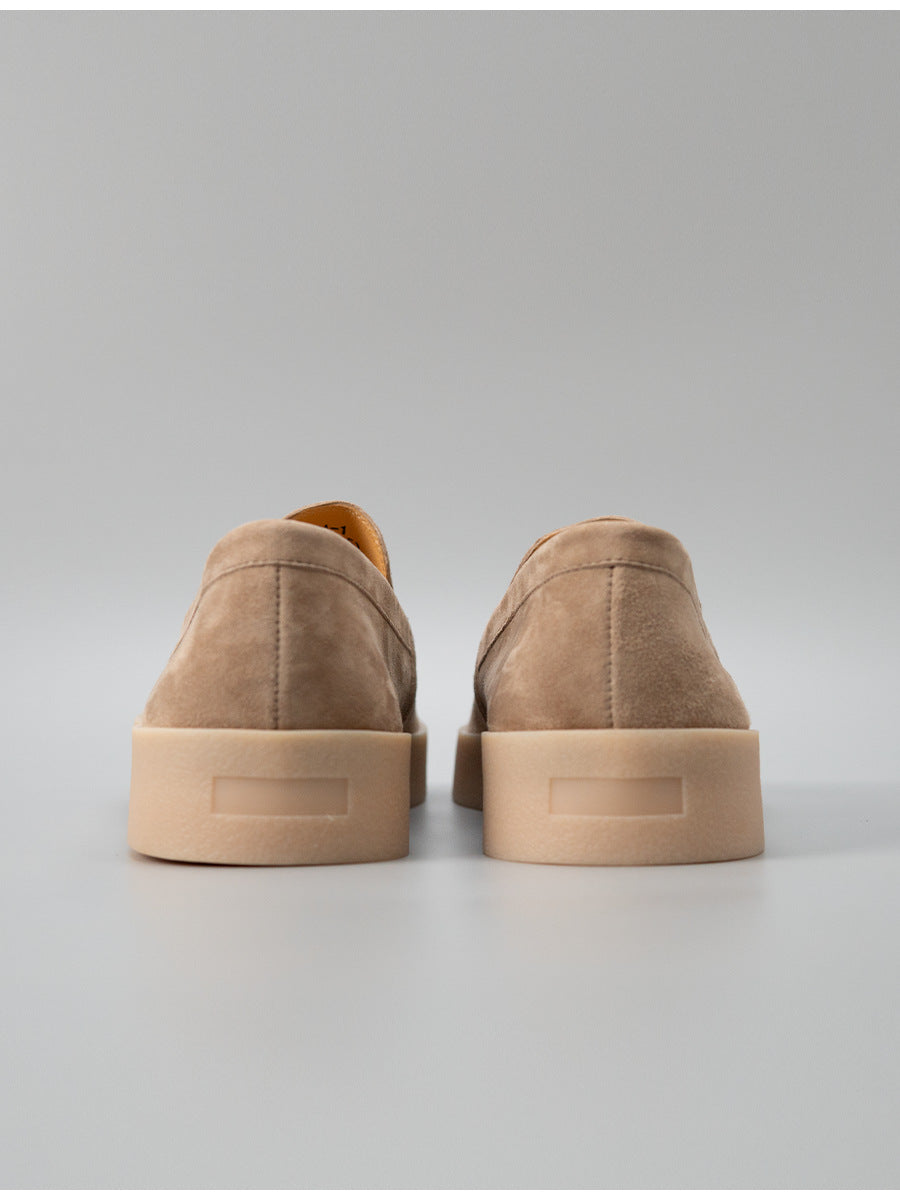 6509a-1 premium velvet loafers - cashmere slip-ons for men - handmade trendy shoes - business casual versatile leather shoes