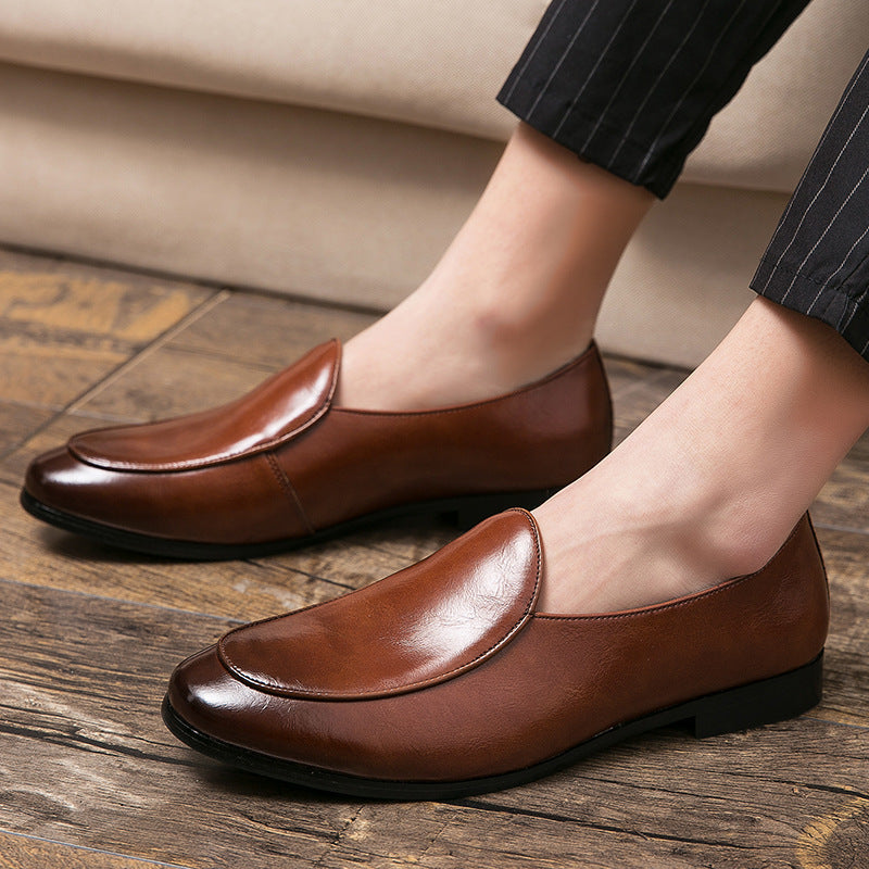 Men's Brown Pointed Casual Loafers 3