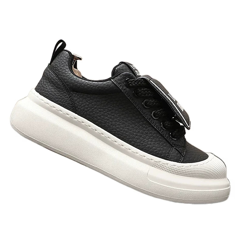 Men's Platform Low-Top Trendy Skate Shoes