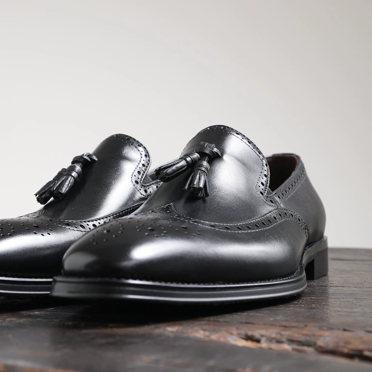 Men's Genuine Leather Loafers, Handmade, Slip-On