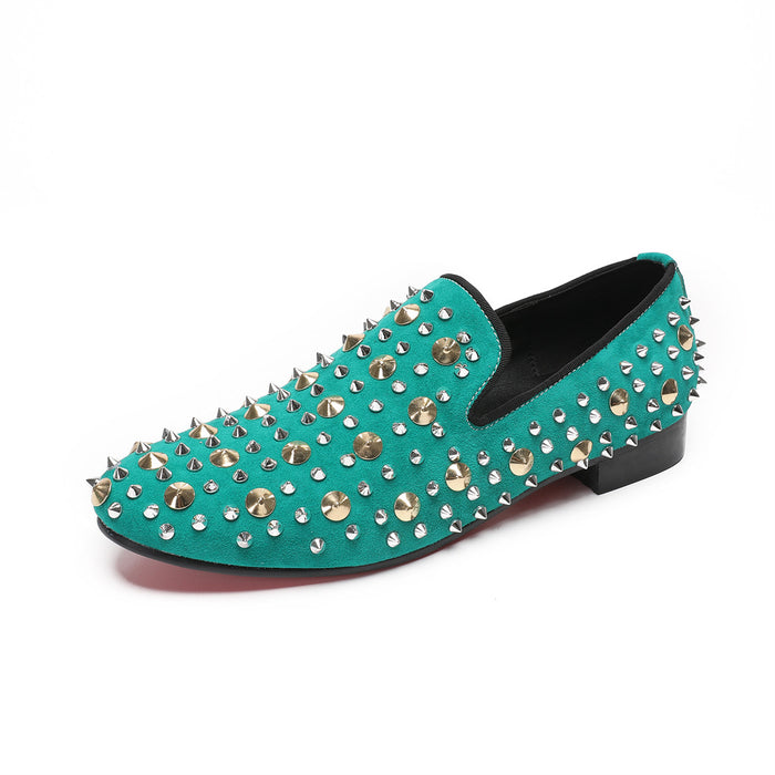 2025 new breathable beanie shoes men's summer casual street canvas lazy driving one pedal low-top shoes rhinestones