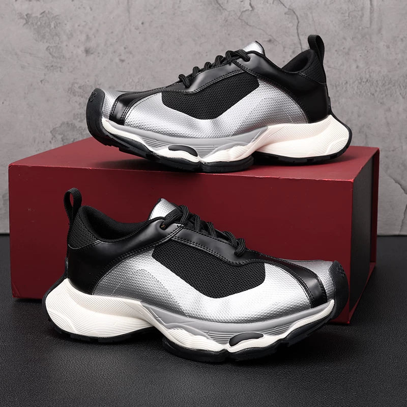 Men's Chunky Sneakers, Height Increasing, Breathable