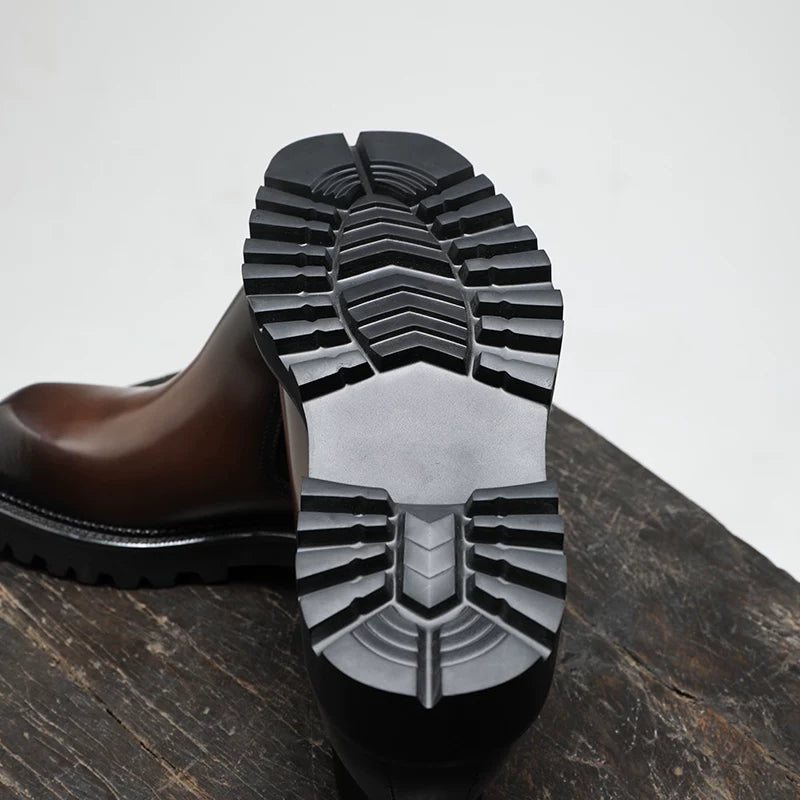 Men's Chelsea Boots, Height Increasing, Thick Sole