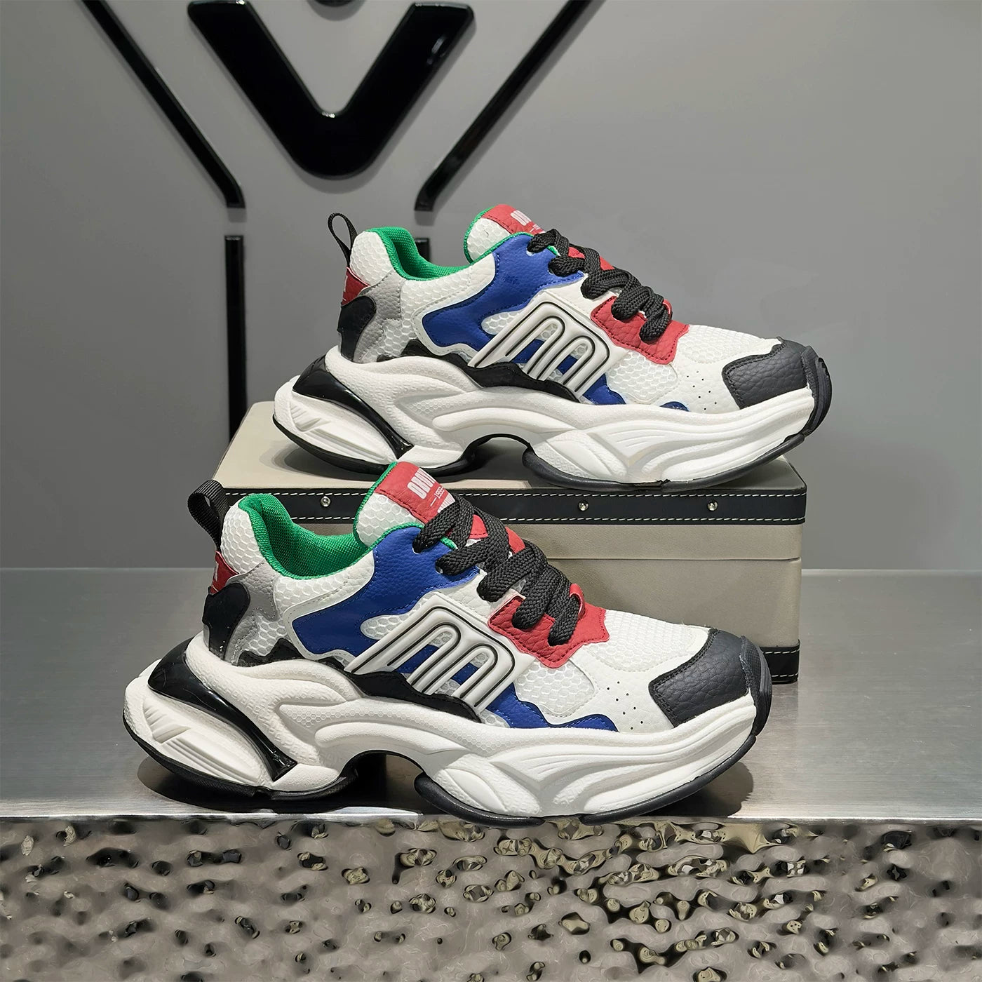 Men's Height-Increasing Platform Breathable Outdoor Trendy Chunky Dad Sneakers Summer New
