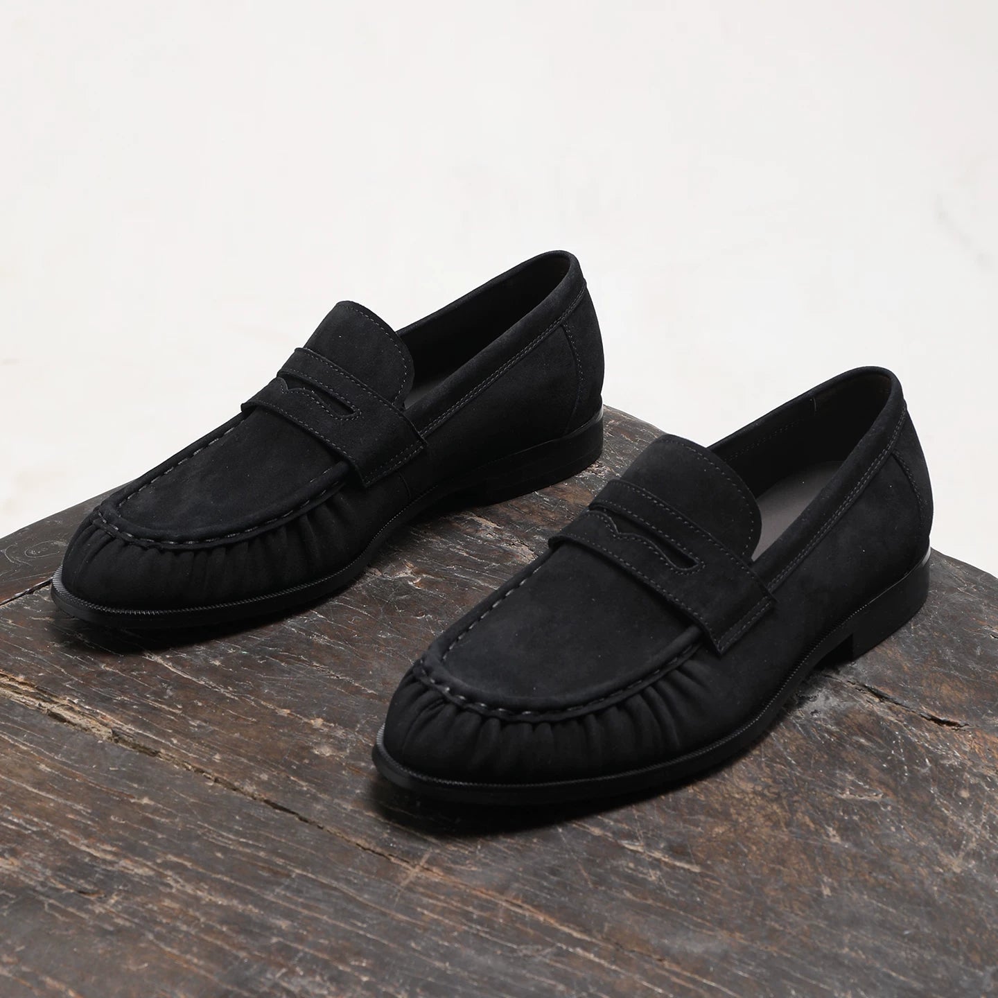 Men's Genuine Leather Loafers, Breathable, Slip-On