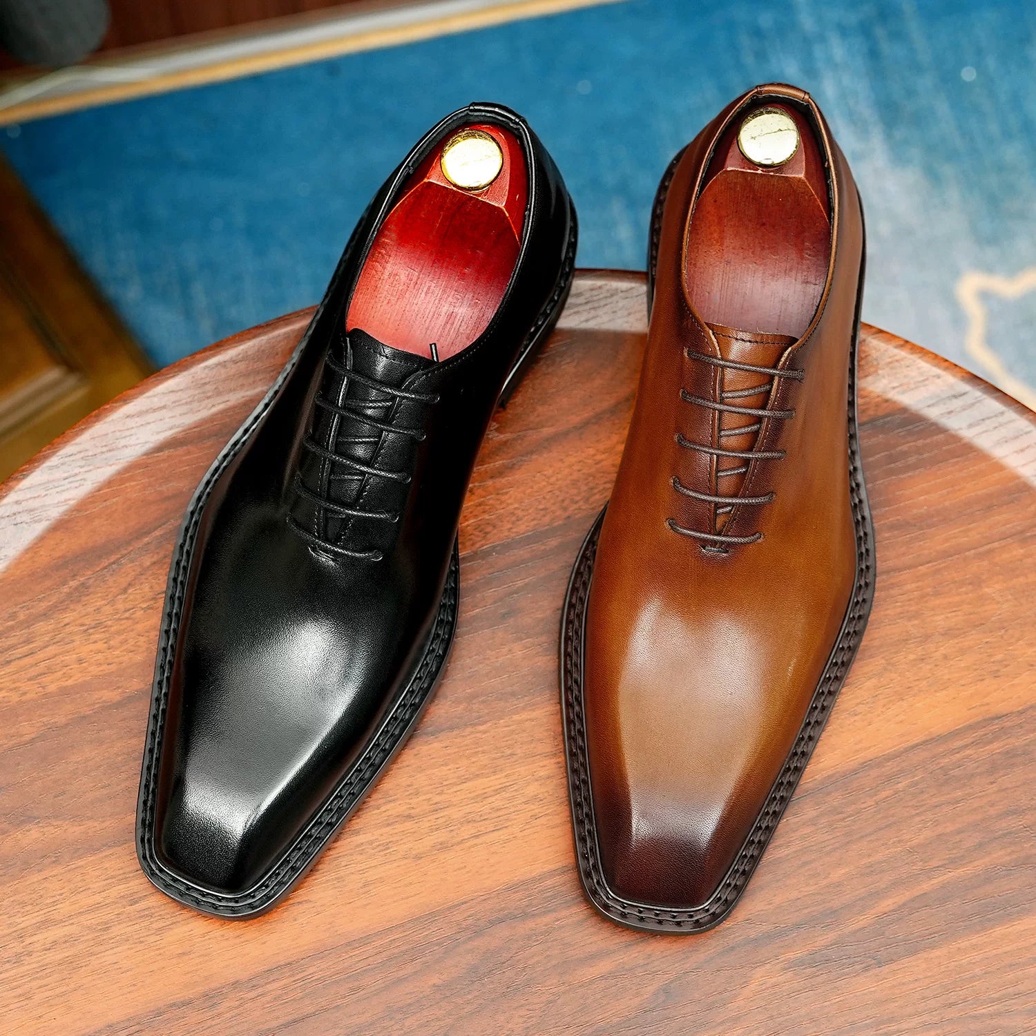 Men's Genuine Leather Oxford Shoes, Business, Formal