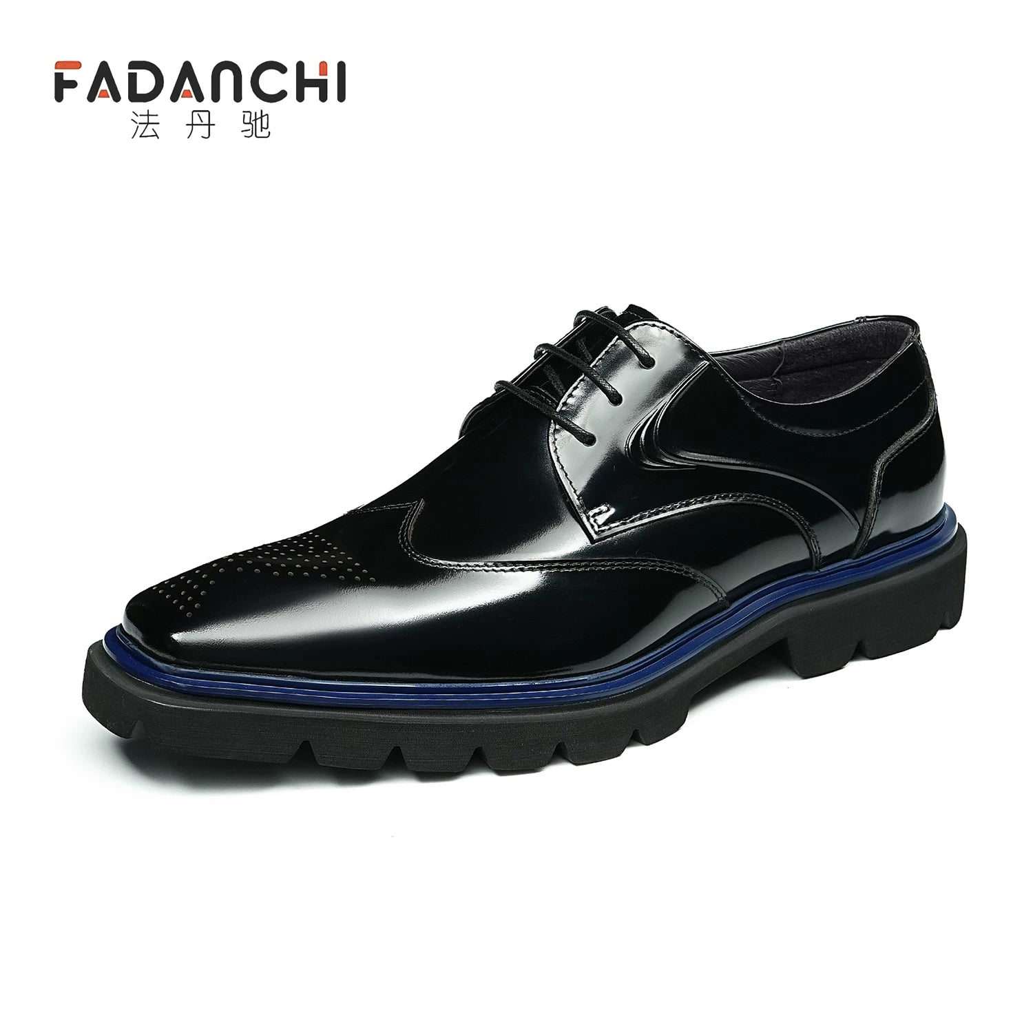 Men's Genuine Leather Leather Shoes, Patent Leather, Business