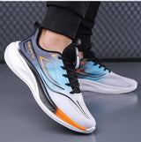 Plus size men's lightweight running sneakers, 2025 new mesh breathable casual travel shoes, soft sole shock absorption athletic shoes