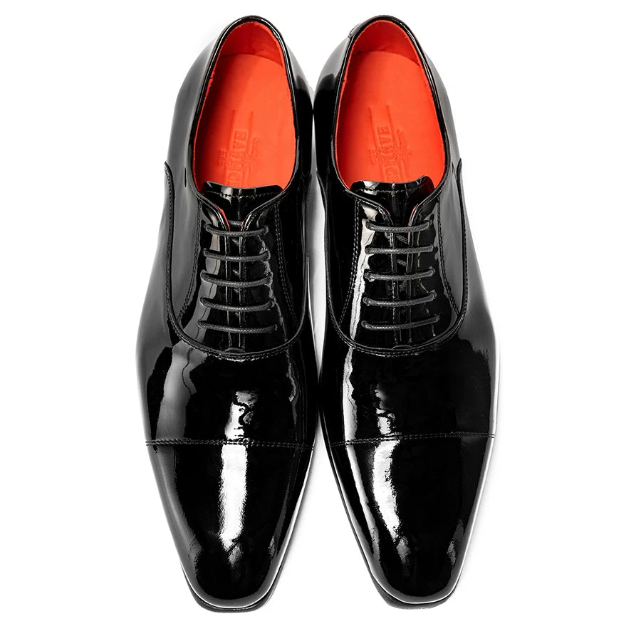 Men's Genuine Leather Leather Shoes, Glossy, British Style