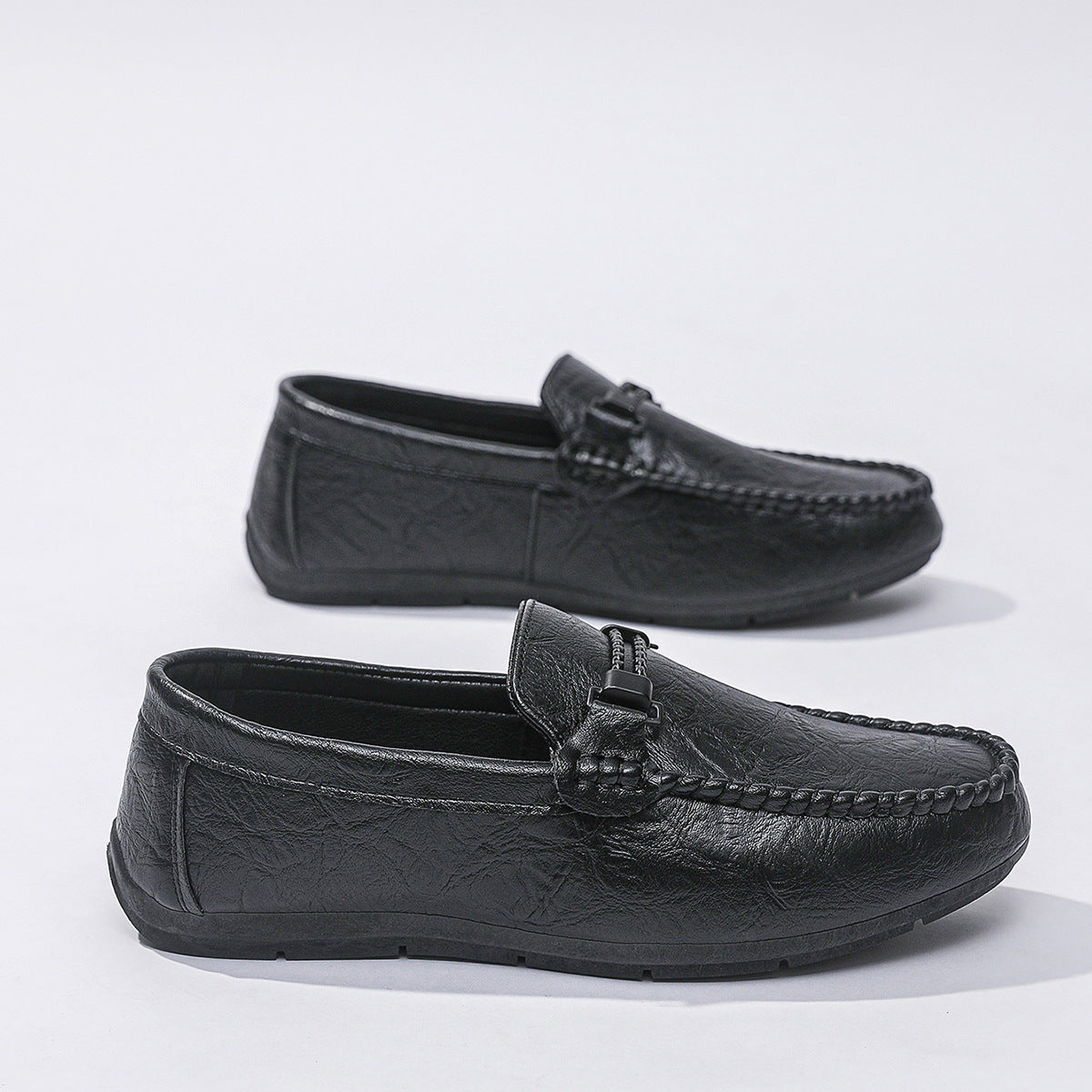 Shoes Men's One Pedal Doudou Loafers Casual Dress British Breathable Men's Color Soft Bottom Trend Driving